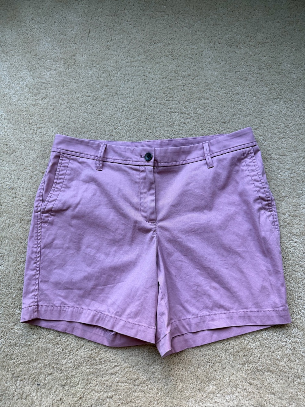 Talbots Women’s Pink Relaxed Chino Shorts - Size 10 Petite - VGUC - Stretch